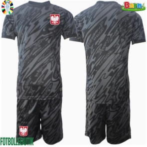 Polen Målvakt Bortaställ Barn EM 2024 Kortärmad (+ Korta byxor)